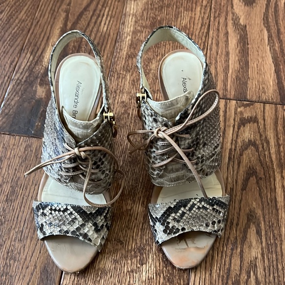 Alexander Birman Python Slingback Heels - Picture 2 of 5
